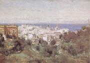 camille corot View of Genoa (mk09) Sweden oil painting reproduction